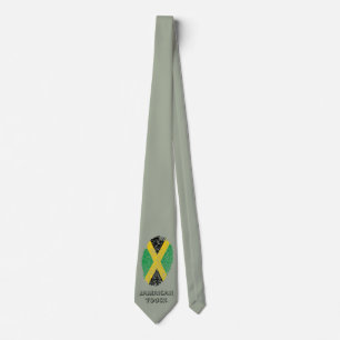Jamaican touch fingerprint flag tie