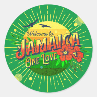 Jamaican Tourist Welcome Sticker