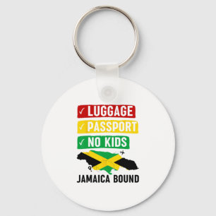Jamaican Travel Vacation Outfit To Jamaica Men Wom Keychain