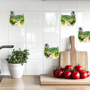 Jamaican Village Tile