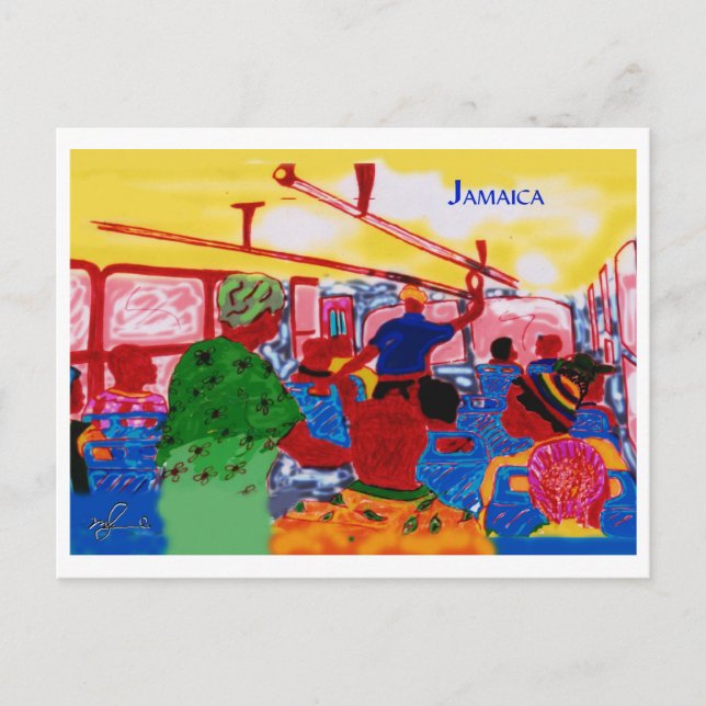 JamaicanBusRide Postcard (Front)