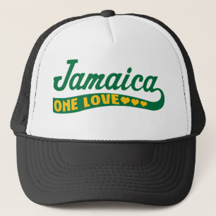 jamaicaonelove trucker hat
