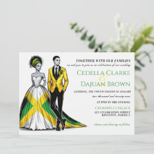 Jamaïque Couple Faire-part de mariage