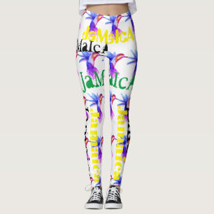 JAMAÏQUE HUMMINGBIRD DRAPEAUX LEGGINGS HAVIC AC