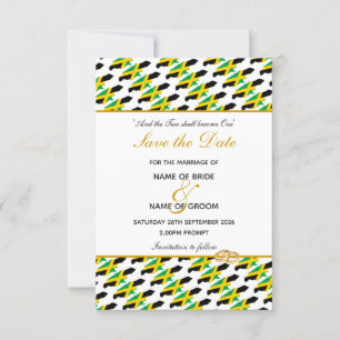 JAMAÏQUE Invitation de célébration de mariage à re