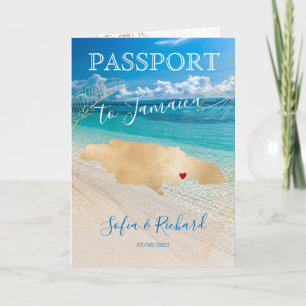 Jamaïque Mariage Destination Carte de passeport Co