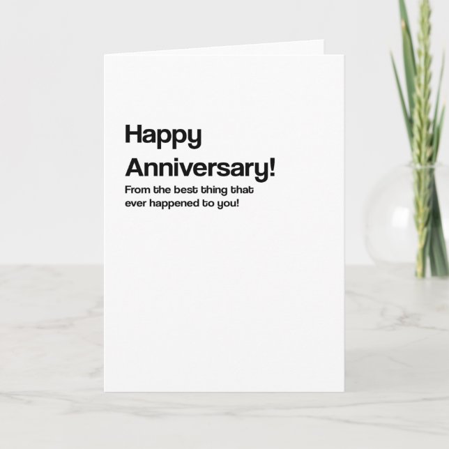 Jamais Arrivé Funny Anniversaire Carte (Devant)