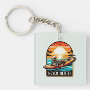 Jamais mieux - Squelette Surf Sunset Wave