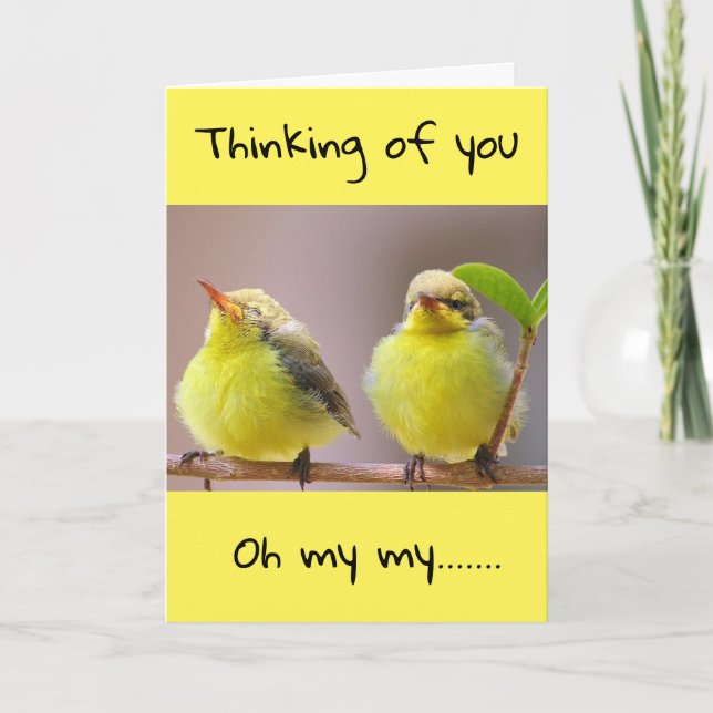 JAMAIS SAVOIR COMBIEN JE "VOUS MANQUERAIS" CARTE (Devant)