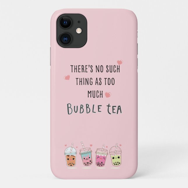 Jamais trop de coque iphone de thé à bulles (Dos)