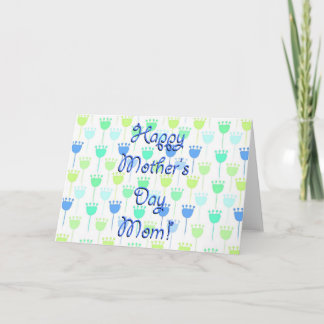 Jamais trop de Tulipes carte de fête des mères