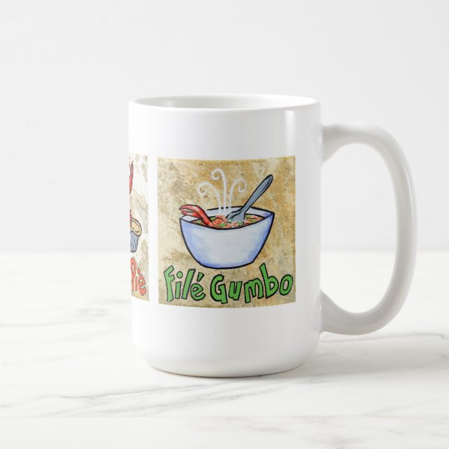 Jambalaya, Crawfish Pie, File Gumbo Mug (Right)