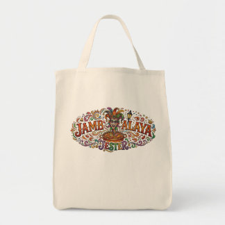 Jambalaya Jester – Fun Food Lover T-Shirt Tote Bag