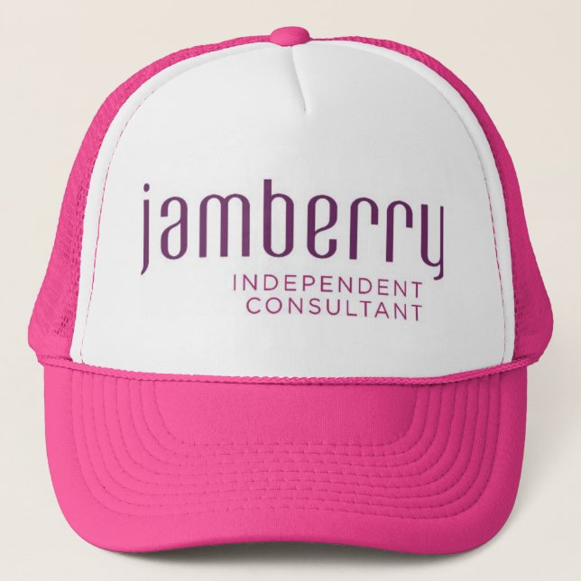 Jamberry plum and raspberry Trucker hat (Front)