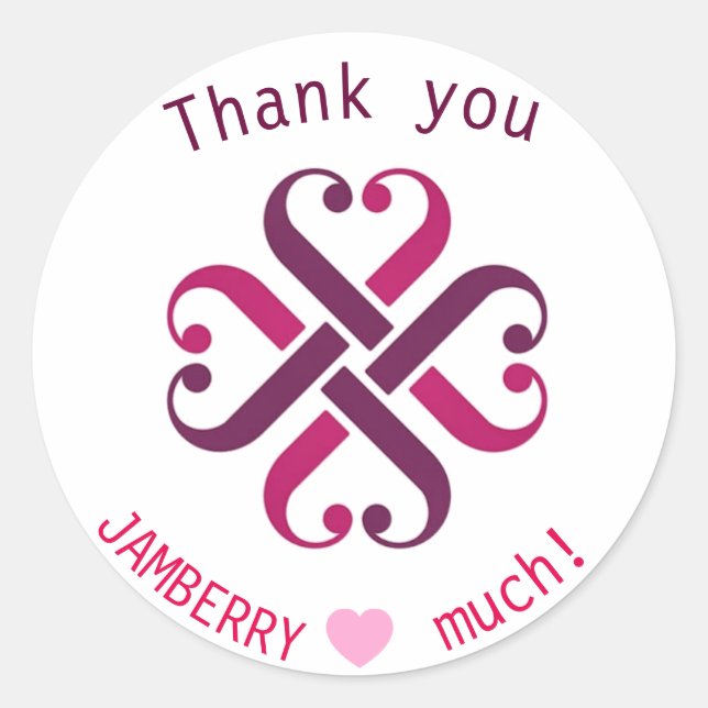 Jamberry thank you mailing envelope seals (Front)