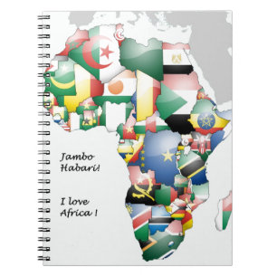 Jambo Habari Africa ! I Love Africa Notebook