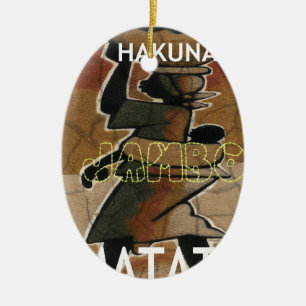 Jambo Habari Hakuna Matata. Ceramic Ornament