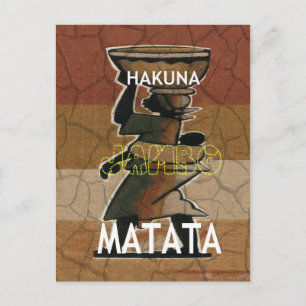 Jambo Habari Hakuna Matata. Postcard