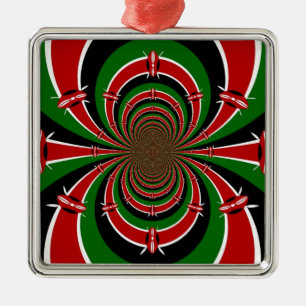 Jambo Habari ! Kenya Hakuna Matata Metal Ornament