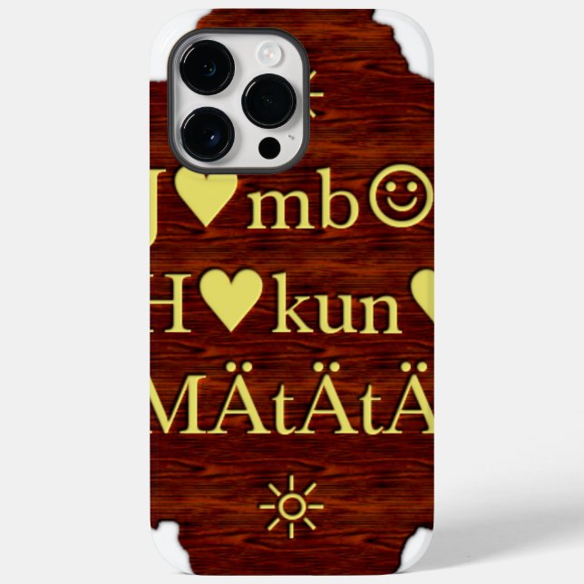 Jambo Hakuna Matata: African Art Print/Graphic Case-Mate iPhone Case (Back)