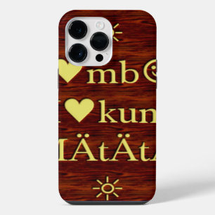 Jambo Hakuna Matata: African Art Print/Graphic iPhone 14 Pro Max Case