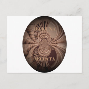 Jambo Hakuna Matata Kenya Giraffe Safari  Woven Postcard