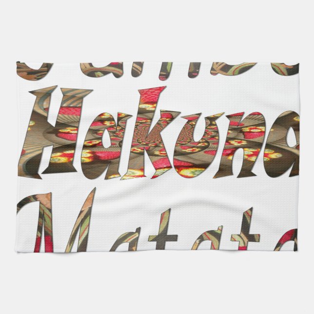 Jambo ! Hakuna Matata Kitchen Towel (Horizontal)