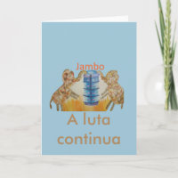 Jambo Jumbo African Kids Elephants Art Print