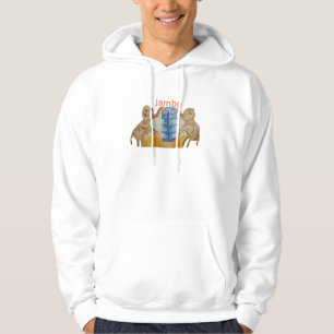 Jambo Jumbo African Kids Elephants Art Print Hoodie