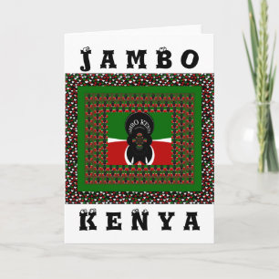 Jambo Kenya Art Print Card