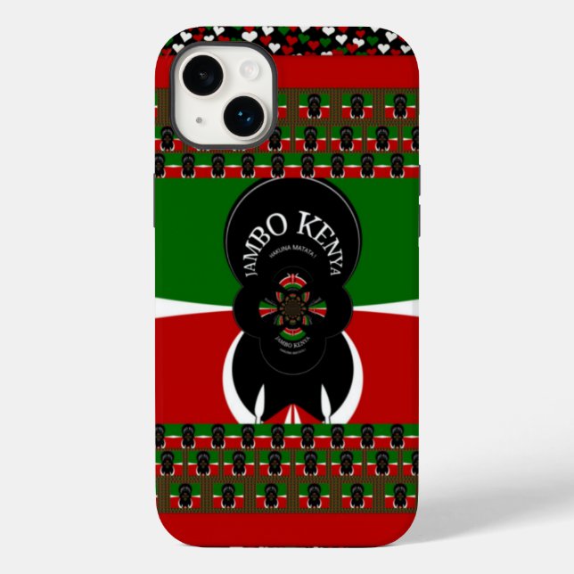 Jambo Kenya Art Print Case-Mate iPhone Case (Back)