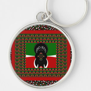 Jambo Kenya Art Print Keychain