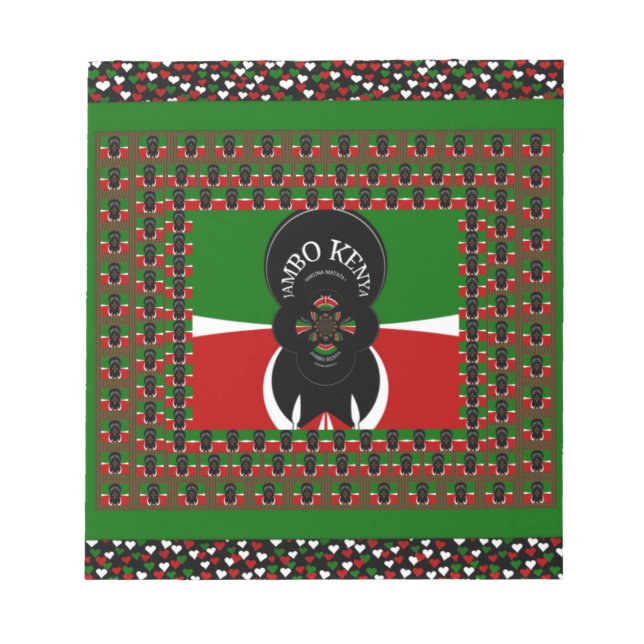 Jambo Kenya Art Print Notepad (Front)