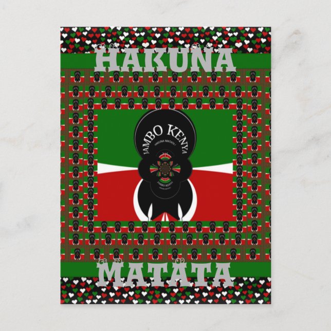 Jambo Kenya Art Print Postcard (Front)