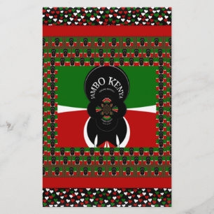 Jambo Kenya Art Print Stationery