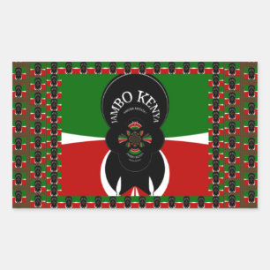 Jambo Kenya Art Print Sticker