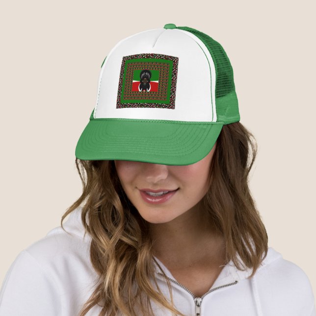 Jambo Kenya Art Print Trucker Hat (In Situ)