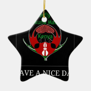 Jambo Kenya Ceramic Ornament