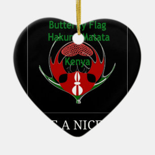 Jambo Kenya Ceramic Ornament