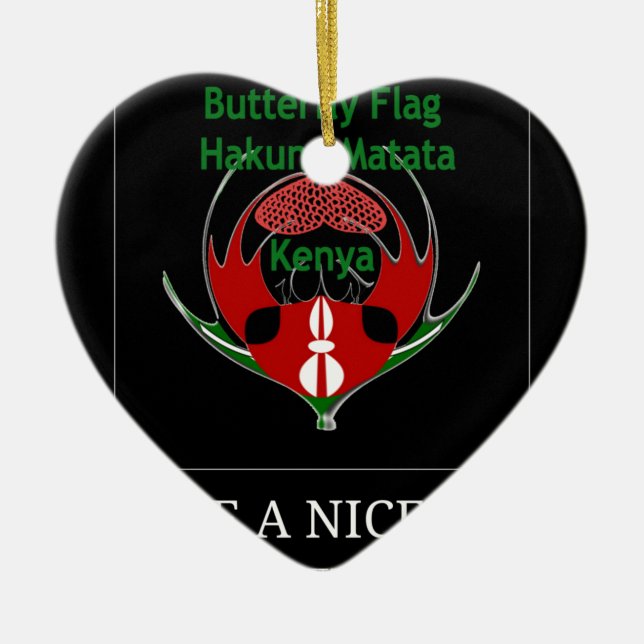 Jambo Kenya Ceramic Ornament (Front)