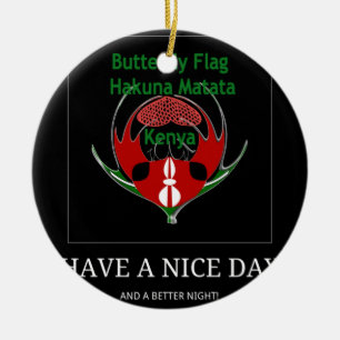 Jambo Kenya Ceramic Ornament