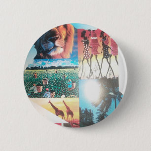 Jambo Kenya Hakuna Matata 2 Inch Round Button