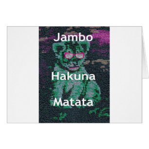Jambo lion cub hakuna matata