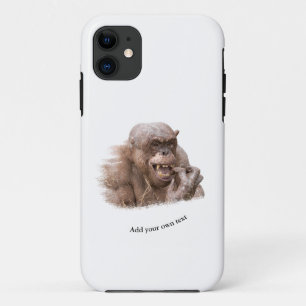 Jambo The Hairless Chimp (change to your own text) iPhone 11 Case