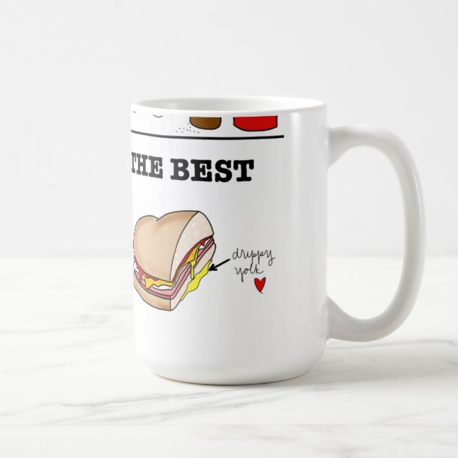 Jambon de Taylor, oeuf, et tasse de fromage (Droite)