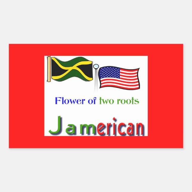 jamerican sticker (Front)