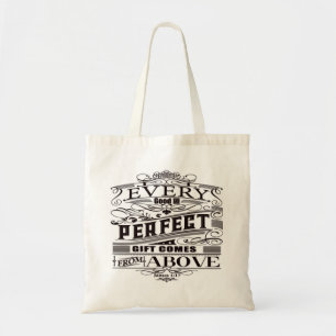 James 1:17 Bible Verse Tote Bag