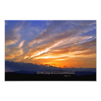 James 1:17 Every good and perfect gift Photo Print