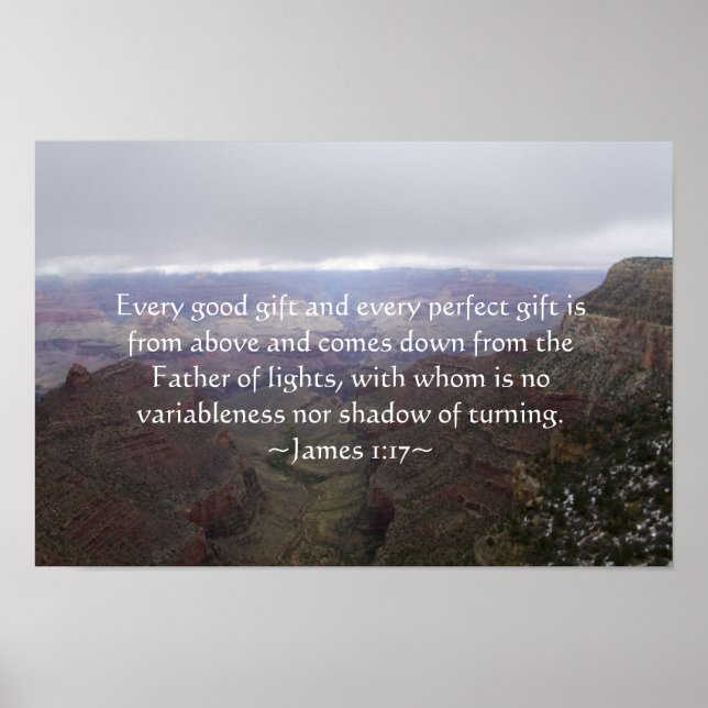 James 1:17 Poster (Front)