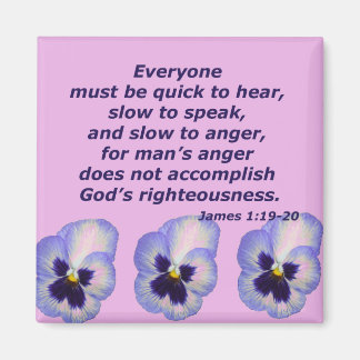 James 1:19-20 magnet